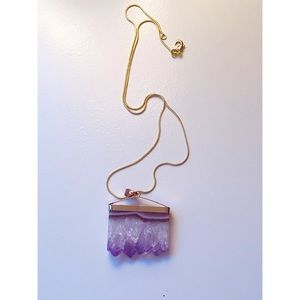 Raw Amethyst Necklace
